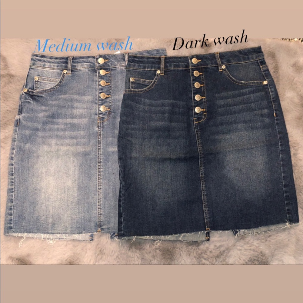 2 for $10 !! Highway jeans denim skirts